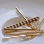 4 pcs 24K Champagne Gold Plated Bar Rod Pendants 35mm A8317