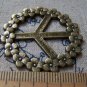 5 pcs Antique Bronze Floral Peace Symbol Pendants Charms A3653