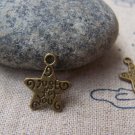 50 pcs Antique Bronze Just For You Star Charms A540