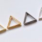 50 pcs Raw Brass/Gold/Antique Bronze/Silver Seamless Triangle Charms 15mm/17mm/20mm/24mm/29mm Antiqu