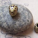 20 pcs of Antique Bronze Strawberry Large Hole Beads 8x12mm A5802