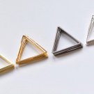 50 pcs Raw Brass/Gold/Antique Bronze/Silver Seamless Triangle Charms 15mm/17mm/20mm/24mm/29mm Antiqu