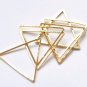 50 pcs Raw Brass/Gold/Antique Bronze/Silver Seamless Triangle Charms 15mm/17mm/20mm/24mm/29mm Antiqu