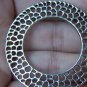 6 pcs Antique Silver Filigree Round Multiple Hole Ring Pendant A1132