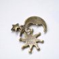 Antique Bronze Celestial Kit Sun Moon Star Sky Charms Set of 10 A8023