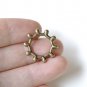 Antique Bronze Sun Flame Circle Ring  20mm  Set of 10 A8247