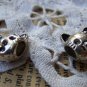 20 pcs of Antique Silver Cat Head Beads 12x12mm Double Sided A1152