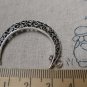 Crescent Moon Charms Antique Silver Swirly Connectors Set of 10 A6860