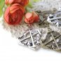 Double Anchor Life Ring Charm Pendants Antique Bronze/Silver Set of 5 Bronze A8302