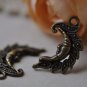 Moon Face Charms Antique Bronze Pendants Set of 20 A7940