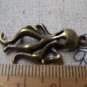 Octopus Pendants Antique Bronze 3D Charms 18x33mm Set of 10 A1993