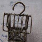 1 pc Antique Bronze Huge Bird Cage House Pendant 32x32mm A158