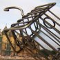 1 pc Antique Bronze Huge Bird Cage House Pendant 32x32mm A158