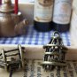 10 pcs Antique Bronze 3D Bird Cage Charms 11x15mm A154