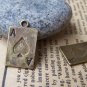 10 pcs Antique Bronze Ace of Spade Poker Card Charms A492