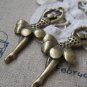 10 pcs Antique Bronze Ballerina Ballet Girl Dancer Charms A2955