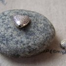 20 pcs of Antique Silver Rondelle Fish Heart Beads 10mm A5734