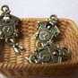 10 pcs Antique Bronze Cuckoo Bird Clock Charms 13x28mm A242