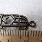 10 pcs Antique Bronze Filigree Bird Cage Charms 13x26mm A161