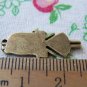 10 pcs Antique Bronze Flat Blank Girl Charms Pendants 13x27mm A700
