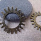 10 pcs Antique Bronze Mechanical Watch Movement Gear Charms A7337