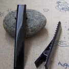 20 pcs of Black Painted Metal Wide Hair Clips 8x56mm A2197