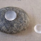 20 pcs of Frosted Glass Dome Round Cabochon Cameo 12mm A5442