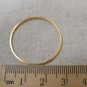 20 pcs of Gold Tone Brass Seamless Rings 30mm 20gauge A7375
