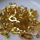 20 pcs of Lovely Filigree Gold Tone Ear Clips 12mm A2116