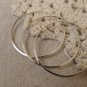 20 pcs of Platinum Tone Brass Seamless Rings 30mm 20gauge A7372