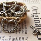 20 sets Antique Bronze Heart Toggle Clasps Double Sided A223