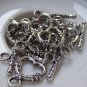 20 sets Antique Silver  Flower Heart Toggle Clasps A5075