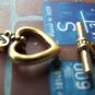 20 sets of Antique Gold Heart Toggle Clasps 13x20mm A1254