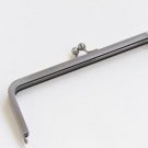 20.5 x 7.5cm ( 8"" x 3"") Gunmetal Black Purse Frame Clutch Purse Frame Glue-In Style 