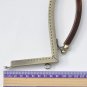 20.5cm ( 8"") Antique Bronze/ Light Gold Metal Glue-In Purse Frame / Handle Purse Frame Light Gold