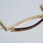 20.5cm / 25cm Retro Sewing Purse Frame / Large Handle Purse Frame Light Gold And Bronze 25cm ( 10"")