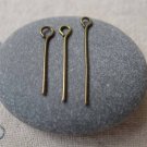 200 pcs Antique Bronze Iron Eye Pins Various Sizes Available 26mm A6968
