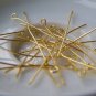 200 pcs Gold Eye Pin Eyepins 45mm 20gauge A3253