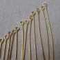200 pcs Gold Plated Iron Standard Eyepins (Aprox 21G Wire) 24mm A6931