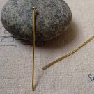 200 pcs Gold Tone Iron Headpins 40mm A6412