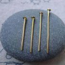 200 pcs Gold Tone Iron Standard Headpins (Aprox 21G Wire) 28mm A7613