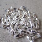 200 pcs Silver Bead Chain Ends Connector Clasps A4635