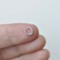 200 pcs Silver Plated Brass Jump Rings 6mm 19gauge A8597