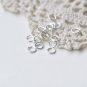 200 pcs Silver Plated Brass Jump Rings 6mm 19gauge A8597