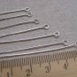200 pcs Silver Plated Iron Standard Eyepins Various Sizes Available 22mm A6940