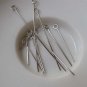 200 pcs Silvery Gray Iron Standard Eyepins Various Sizes Available 30mm A6960