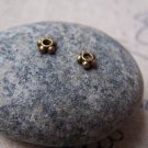 200 pcs of Antique Bronze Flower Spacer Beads 4.5mm A2791
