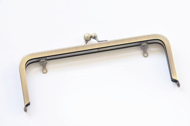 20cm  ( 8"") Brushed Brass Purse Frame Clutch Bag Making Screws