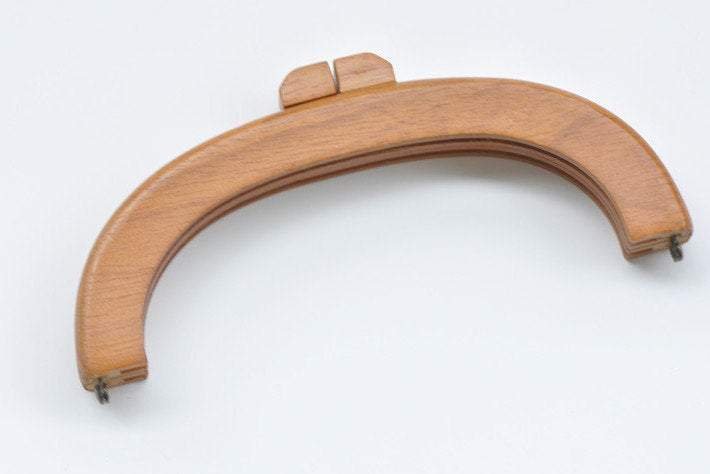 20cm ( 8"") Retro Purse Frame Wood Handle Purse Frame With Screws 20 x 8cm 