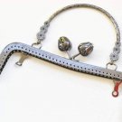 20cm (7"") Retro Flower Sewing Purse Frame With Handle Four Colors Light Gold